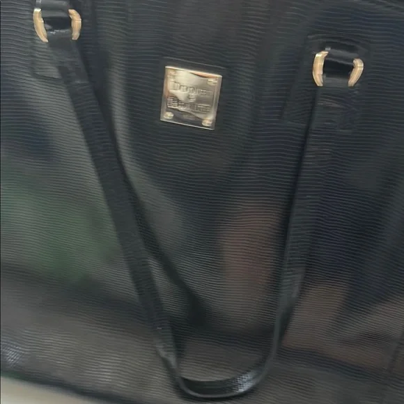 Dooney & Bourke Black Leather Tote Bag - Picture 9 of 14